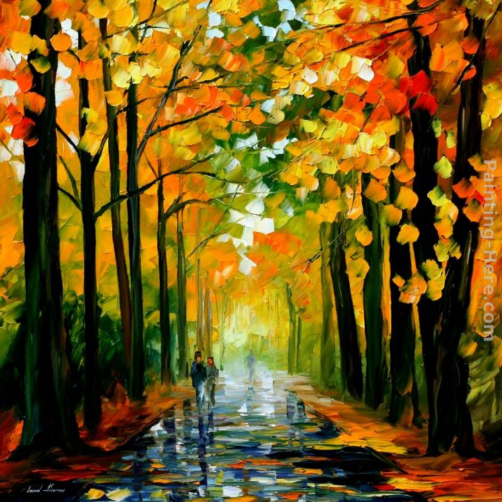 THE RAIN IS GONE painting - Leonid Afremov THE RAIN IS GONE art painting